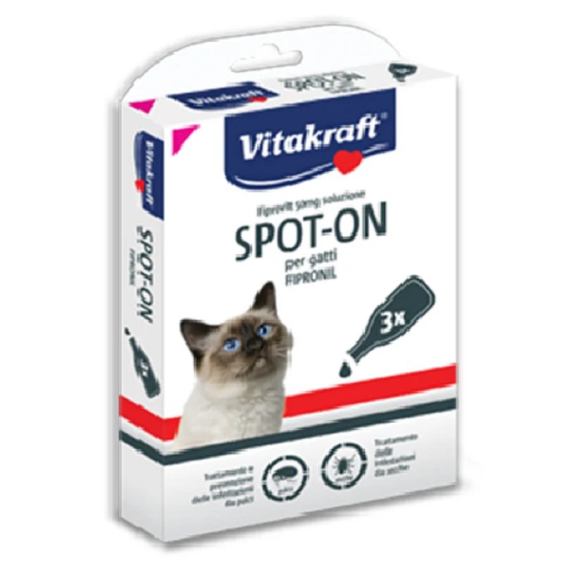 Antiparassitario Vitakraft Spot On Gatti 3 Fialett