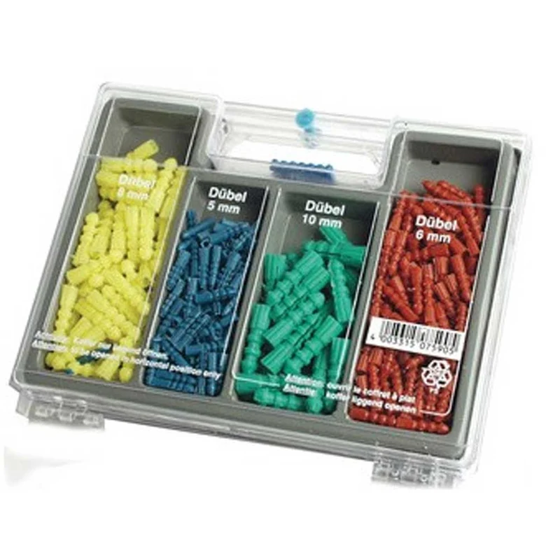 Set Punte Trapano Avvitatore + Tasselli Fisher 300pz Varie Dimensioni Valigetta