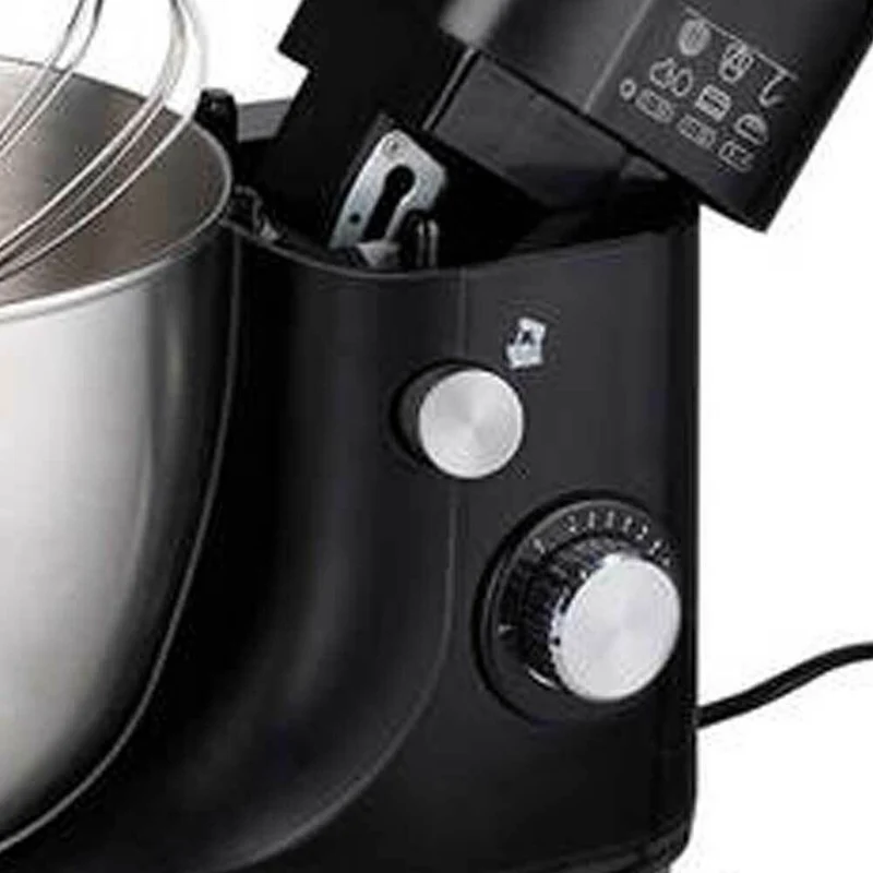Impastatrice Planetaria Ciotola Acciaio 5 LT Impastatore Robot 800W Nero