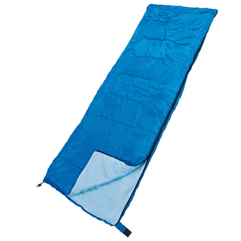 Sacco a Pelo Estivo Invernale Poliestere Impermeabile 190x70cm Campeggio Blu