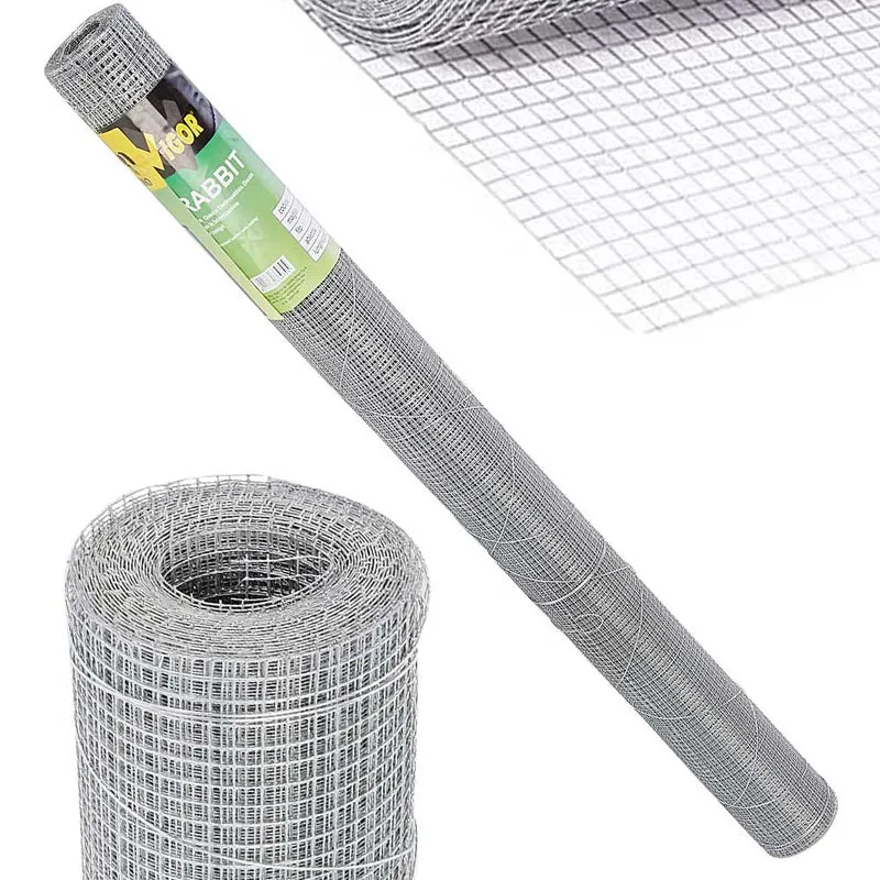 Rete Metallica Elettrosaldata 1 x 5 mt Maglia 13x13mm Zincata per Recinsione
