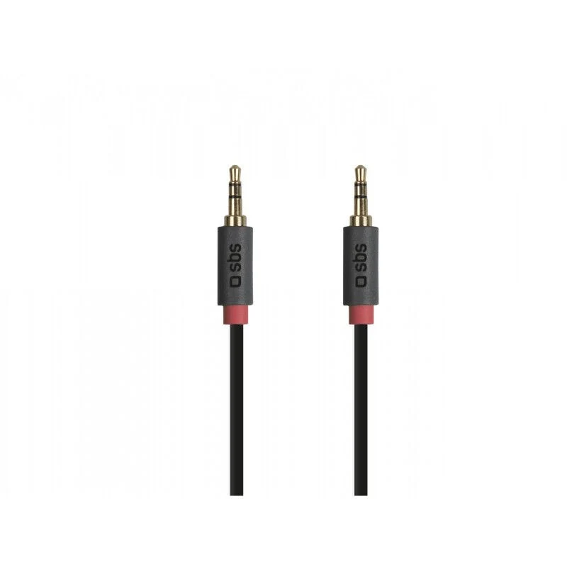 Cavo Stereo Audio Con Jack 3,5 mm Lunghezza 1,5 Metri Universale Nero SBS