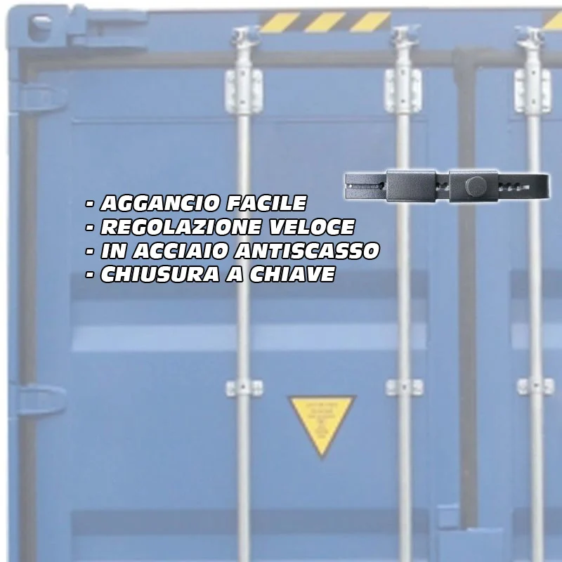 Lucchetto per Container a Zanna Blocco Container Rimorchio a Serranda + 2 chiavi