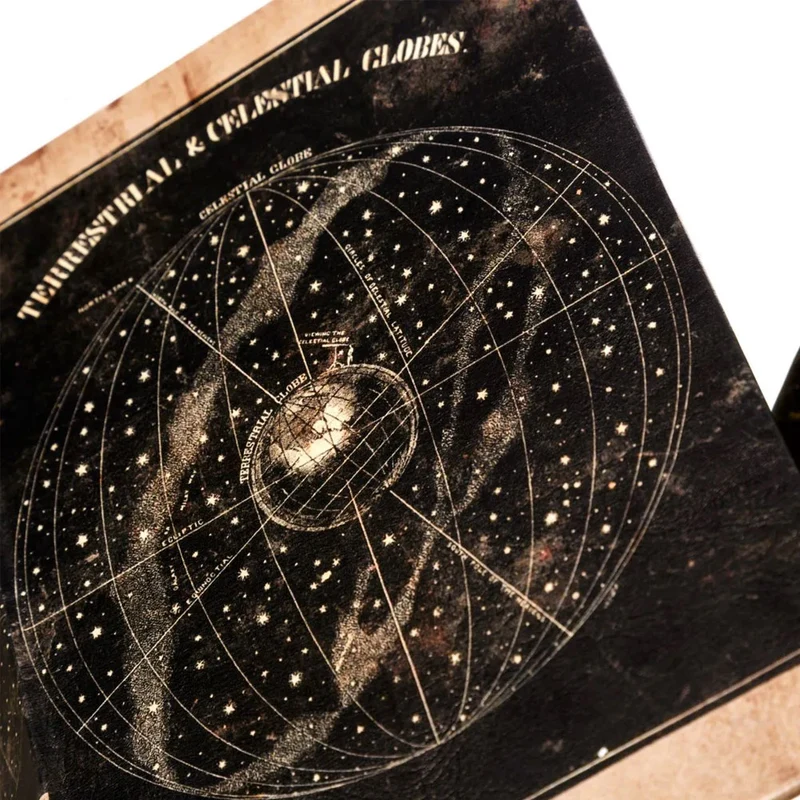 Cassaforte Cassetta Di Sicurezza Finto Libro Stampa Astrologia 2 Chiavi 16x24x5