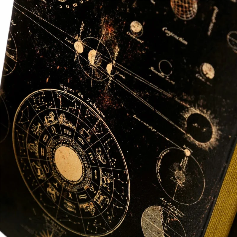 Cassaforte Cassetta Di Sicurezza Finto Libro Stampa Astrologia 2 Chiavi 16x24x5