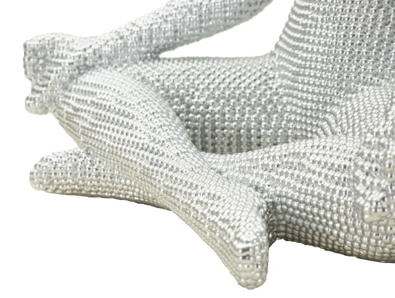 Donnina Yoga Silver CM 20,5X15,5X23 Elegante Decorazione