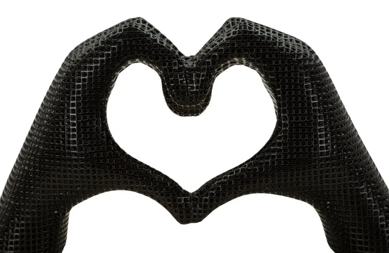 Scultura Lover Black Cm 25X7,5X13,5 Per Decorare Con Amore