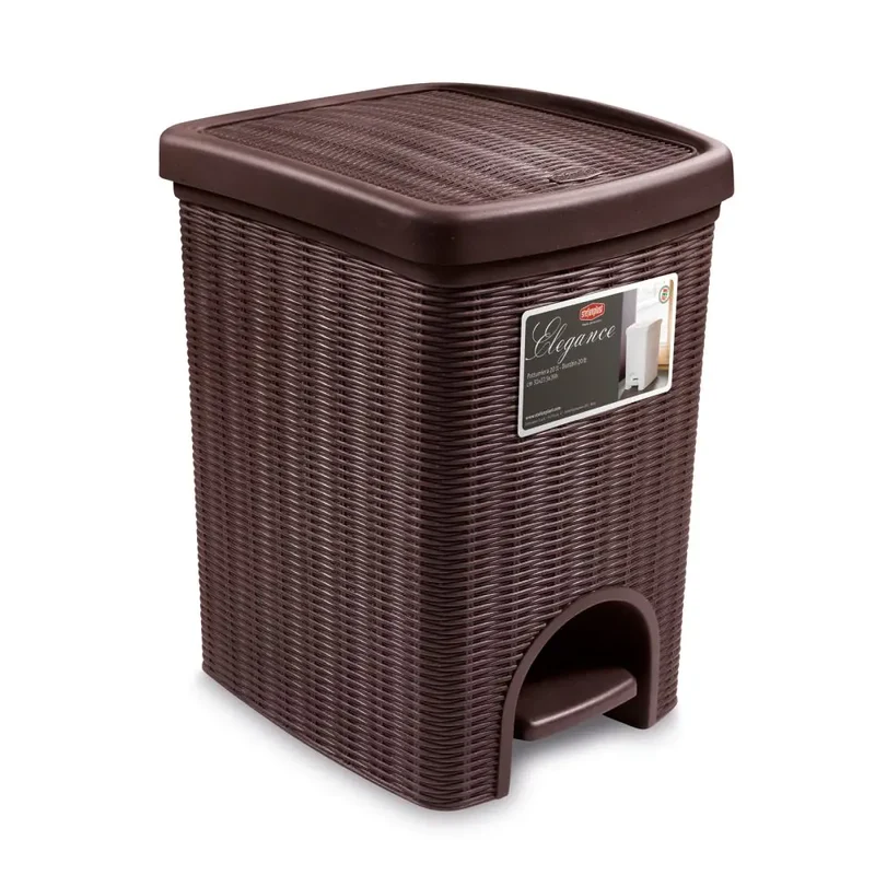 Pattumiera da cucina 20L – Effetto midollino, vari colori