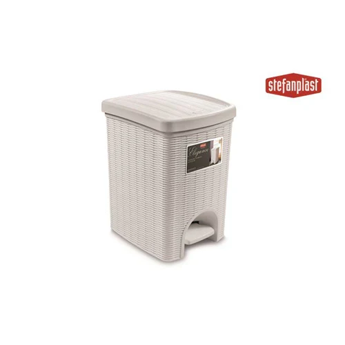 Pattumiera da cucina 20L – Effetto midollino, vari colori