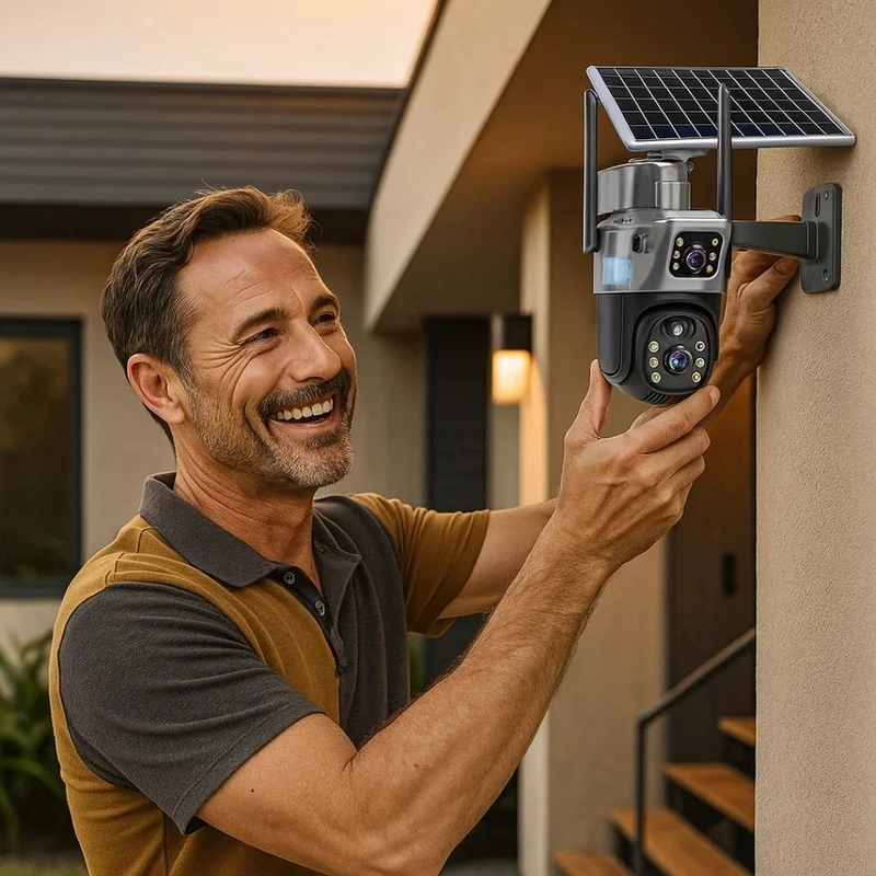 Überwachungskamera mit Solarpanel | GuardVision
