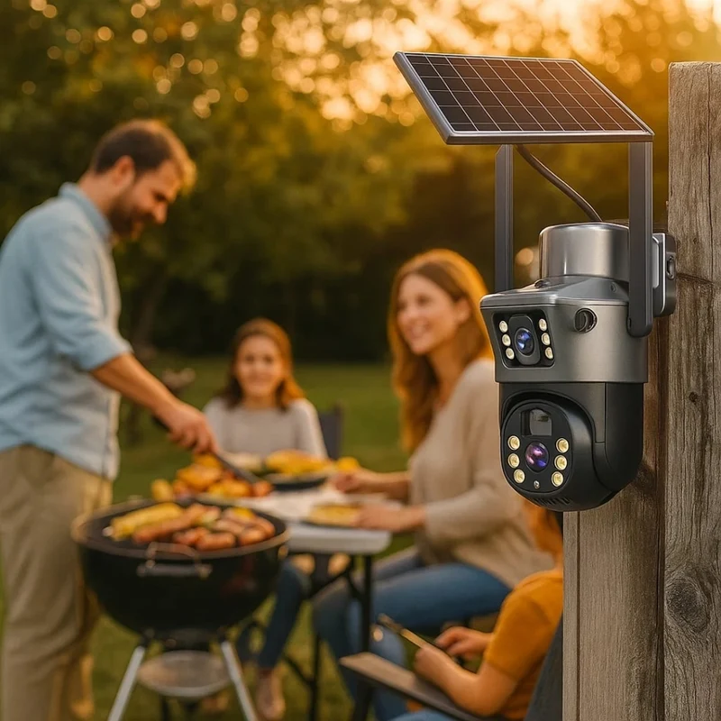 Überwachungskamera mit Solarpanel | GuardVision