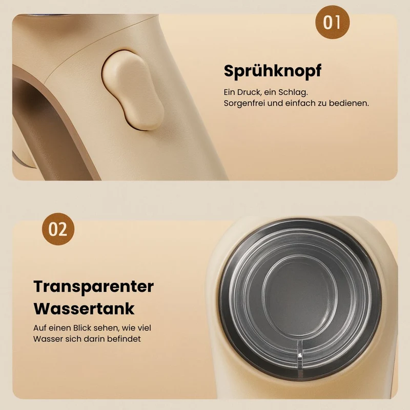 Tragbarer Dampfglätter | FaltenFrei