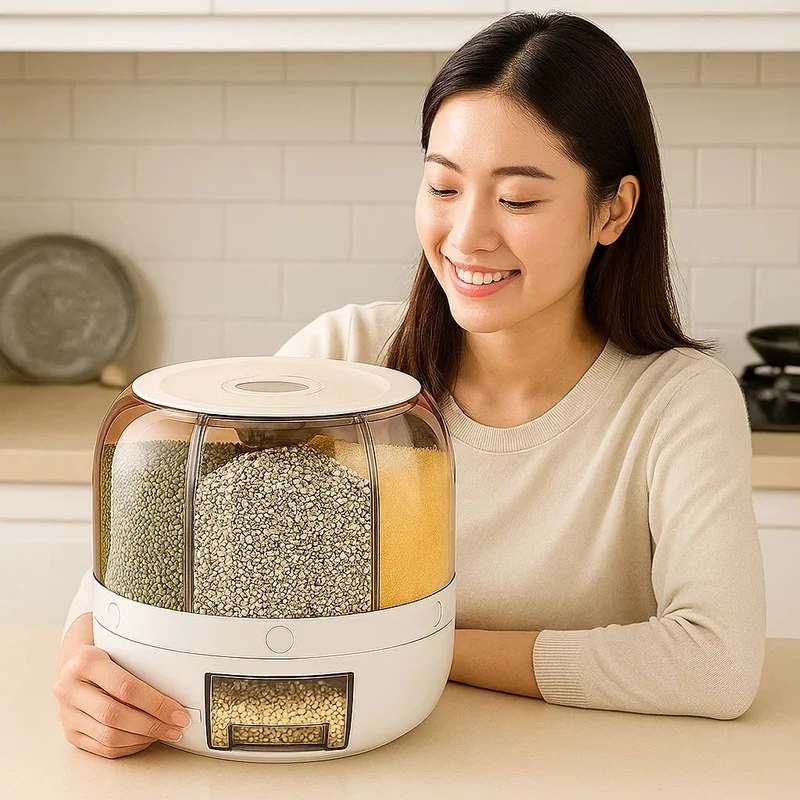 Müsli Spender | Aufbewahrungsbehälter | Vorratsbehälter mit Deckel | VorratsBox
