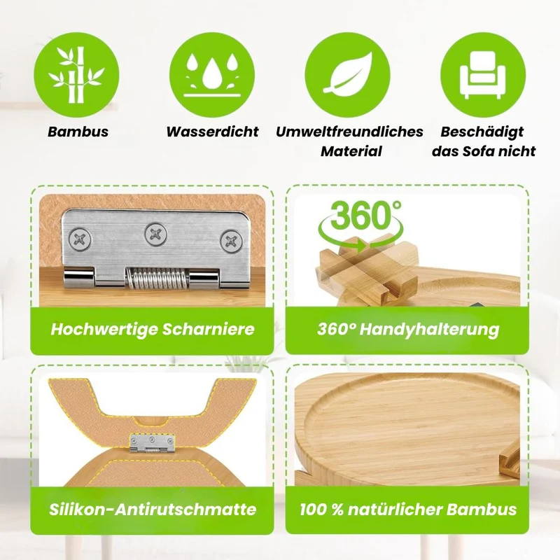 Sofa Beistelltisch aus Holz | SofaNest
