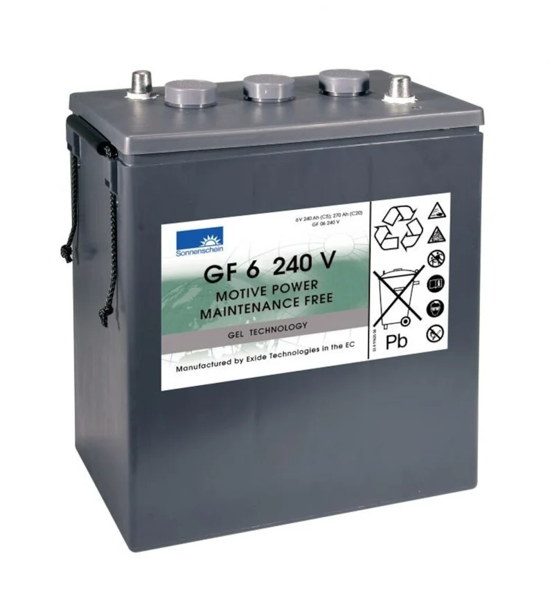 Batteria a gel 6 V/240 Ah per swingo 2100 µicro/2500/4000/5000 Diversey TASKI 4 pezzi DISPONIBILE IN 7 GIORNI LAVORATIVI