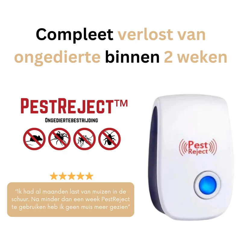 Ongedierteverjager – ultrasoon stopcontactmodel voor binnenruimtes