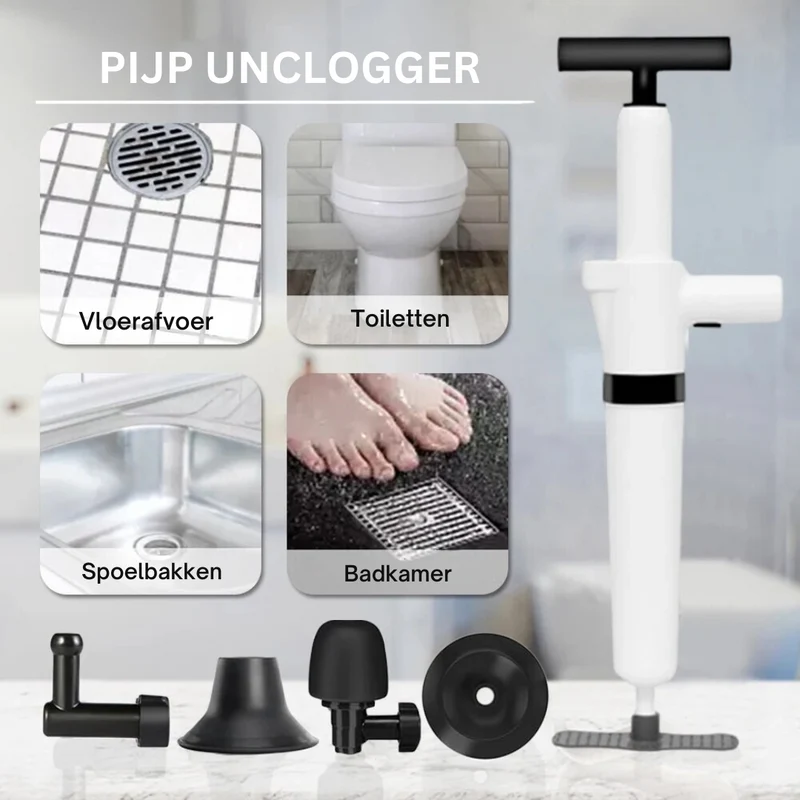 Afvoerontstopper Hoge Druk – Instelbare Druk & Herbruikbaar Ontwerp