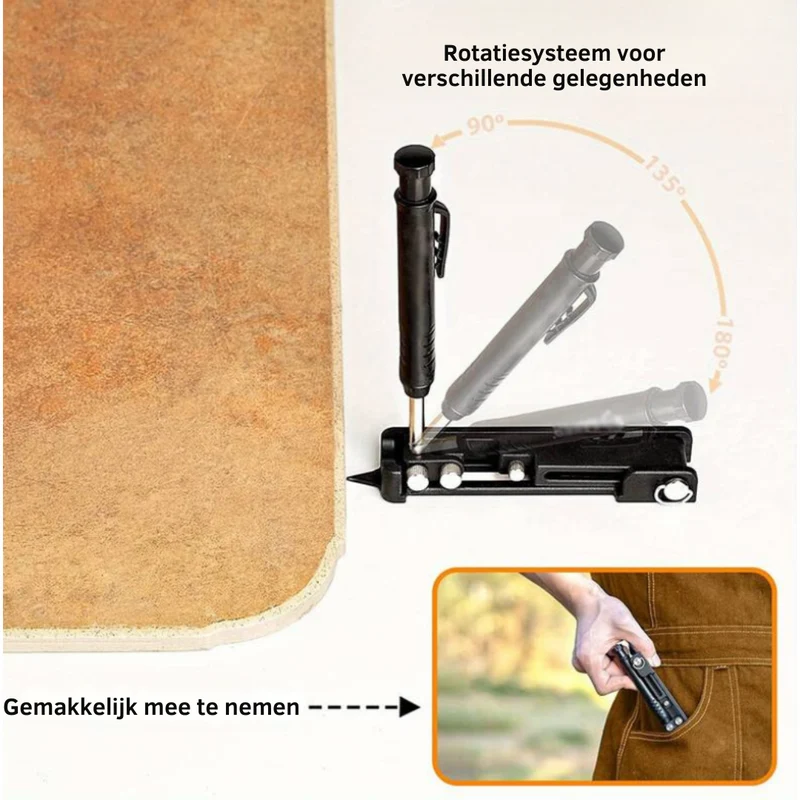 Markeerhulp – Modulaire Meettool van Aluminium voor Nauwkeurig Aftekenen