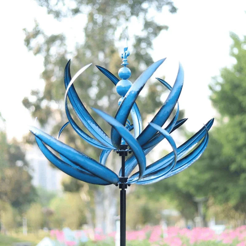 Windspinner – Metalen Tuindecoratie met Bewegend Winddesign
