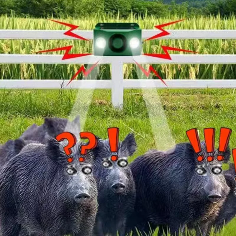 Dierenafschrik Apparaat – Bewegingssensor, Zonne-energie & Weerbestendig