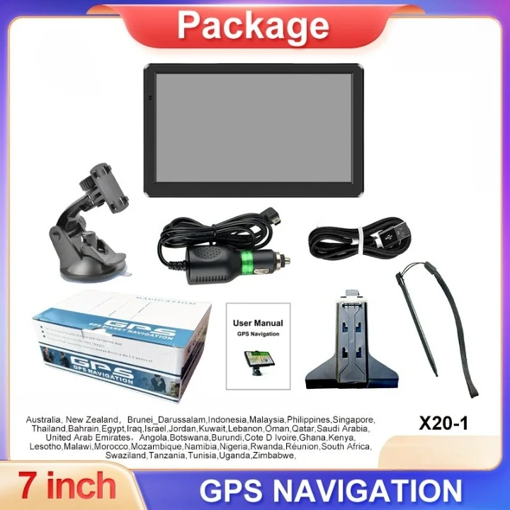 GPS Navigatiesysteem – 7 Inch Display, Europa Kaarten & Spraakbegeleiding