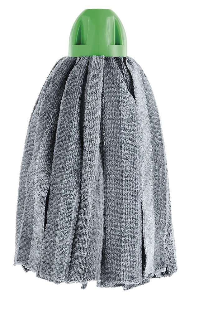 Vadrouille professionnelle avec bandes en microfibre et capuchon pro