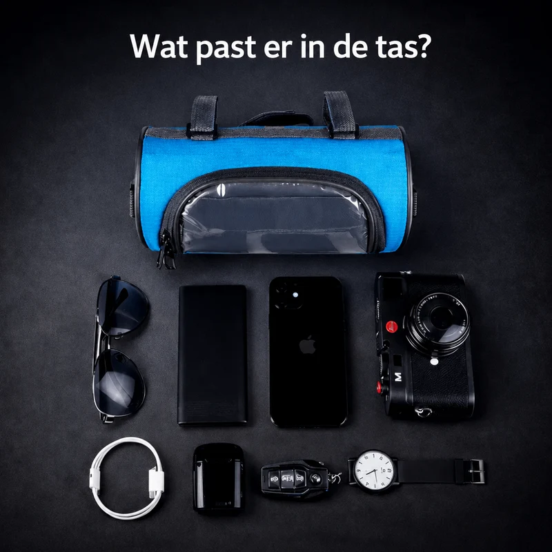 Fietstas voor Stuur – Waterafstotend Design met Touchscreen Vak