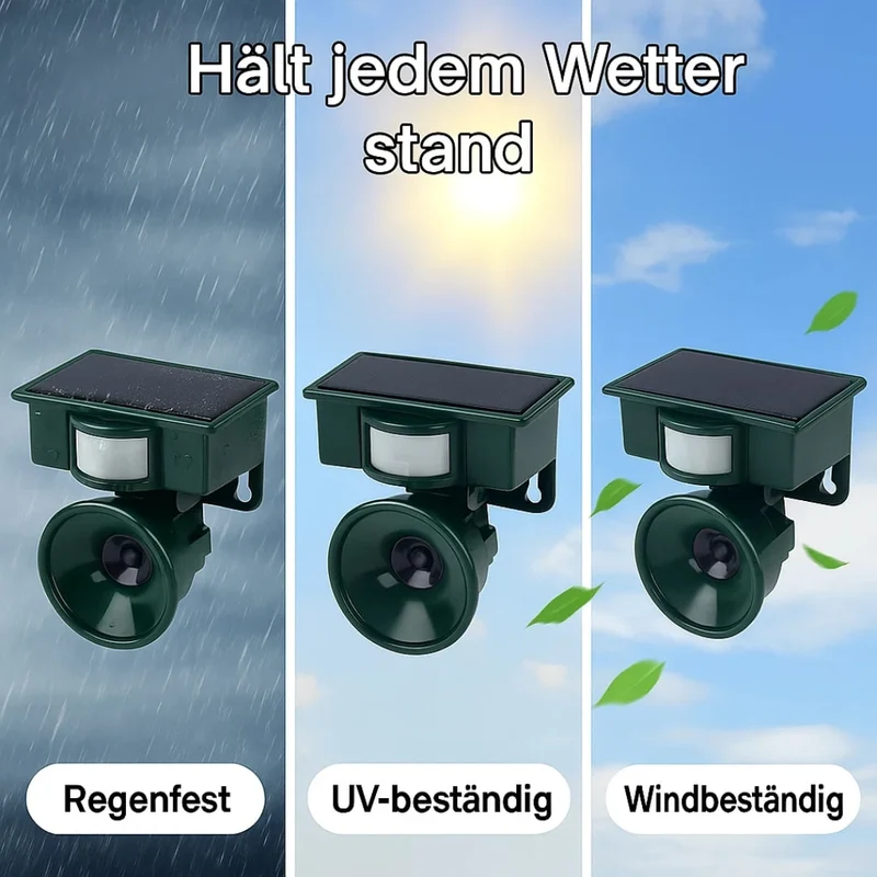 Vogelafschrik Apparaat – Bewegingssensor, Zonne-energie & Weerbestendig Design