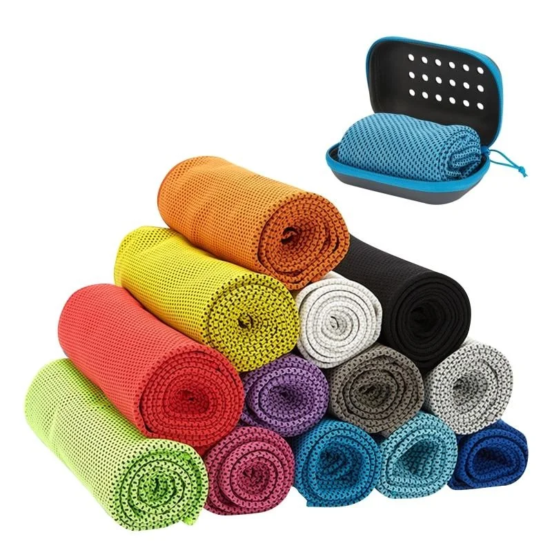 Koelhanddoek Sport – sneldrogende sporthanddoek met opbergdoos
