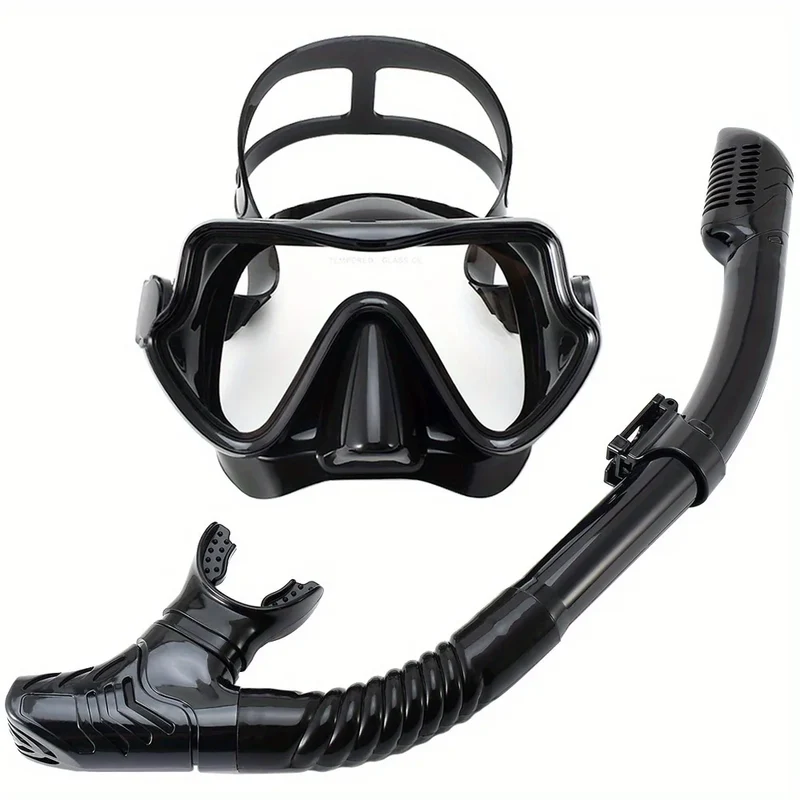 Professionele Snorkelset – Panoramisch Zicht, Gehard Glas & Comfortabele Pasvorm