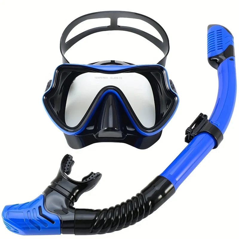 Professionele Snorkelset – Panoramisch Zicht, Gehard Glas & Comfortabele Pasvorm