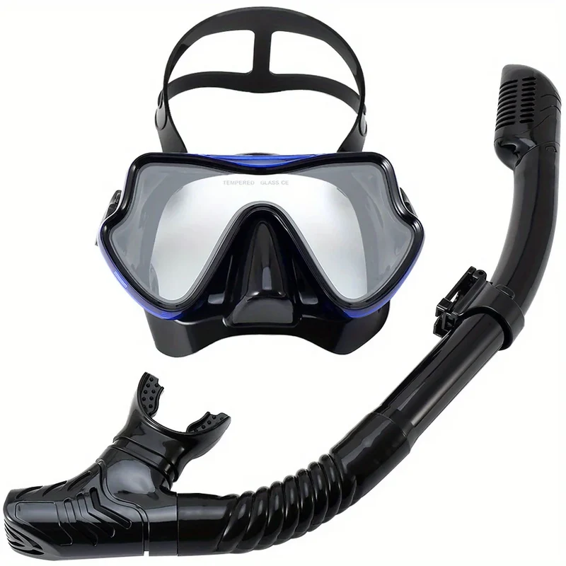 Professionele Snorkelset – Panoramisch Zicht, Gehard Glas & Comfortabele Pasvorm