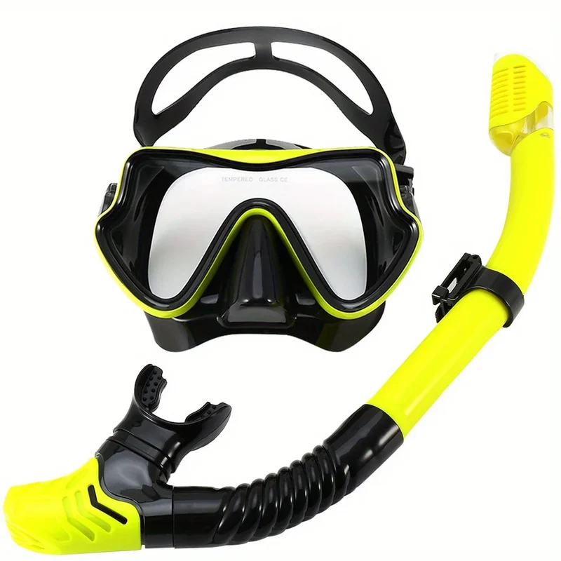 Professionele Snorkelset – Panoramisch Zicht, Gehard Glas & Comfortabele Pasvorm