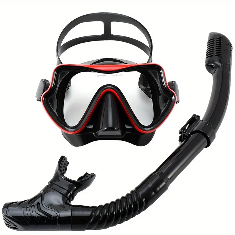 Professionele Snorkelset – Panoramisch Zicht, Gehard Glas & Comfortabele Pasvorm