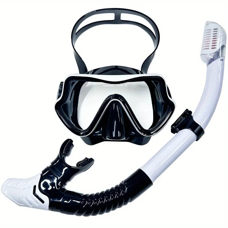Professionele Snorkelset – Panoramisch Zicht, Gehard Glas & Comfortabele Pasvorm