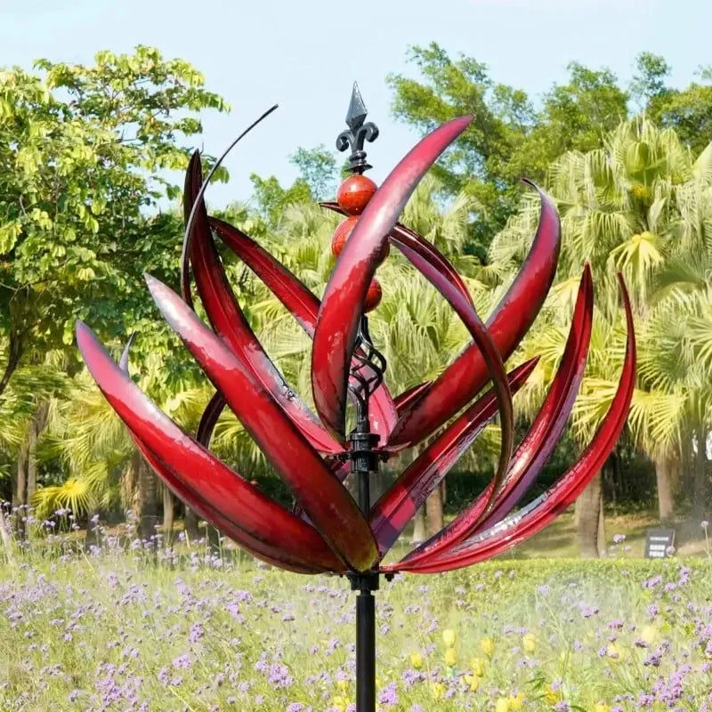 Tuin Windmolen – metalen windspinner voor tuin, terras en balkon