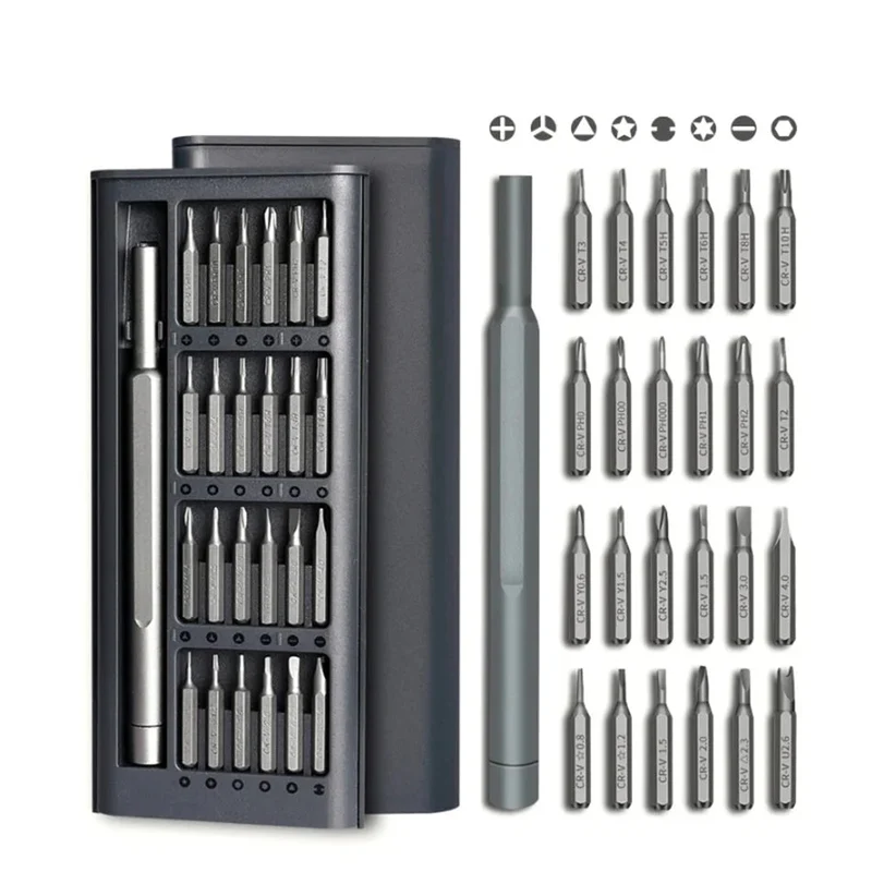 Precisie Schroevendraaier Set – elektrische mini bitset voor elektronica reparatie