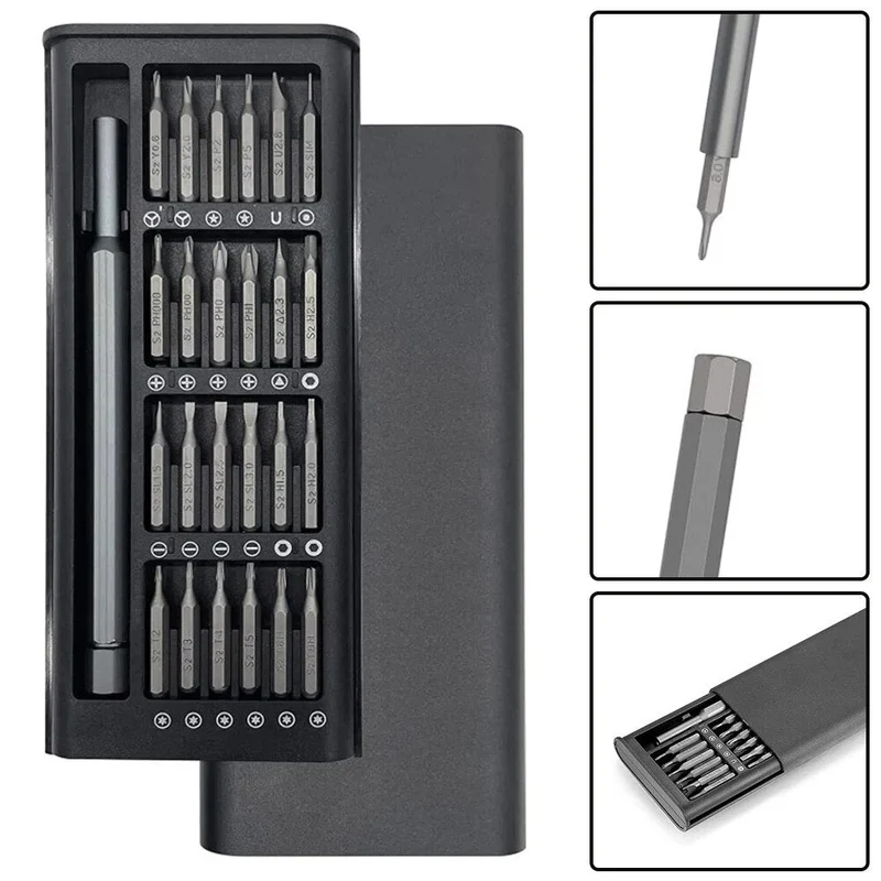 Precisie Schroevendraaier Set – elektrische mini bitset voor elektronica reparatie