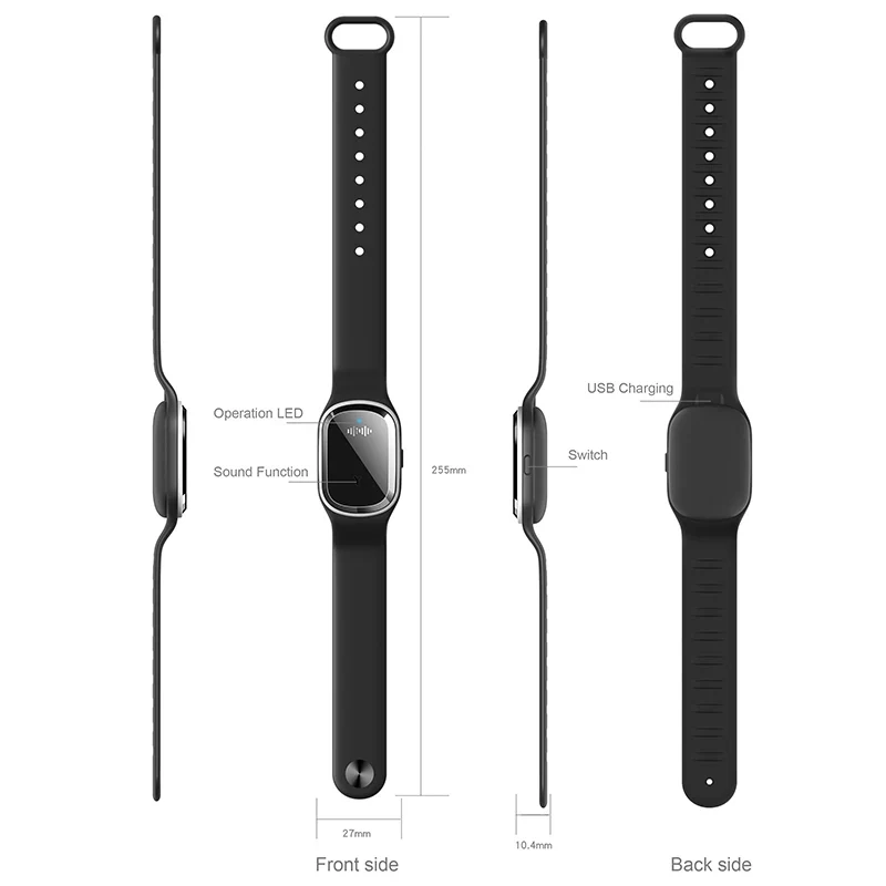 Verstelbare USB Armband – Oplaadbaar, Comfortabel & Geschikt voor Buitengebruik