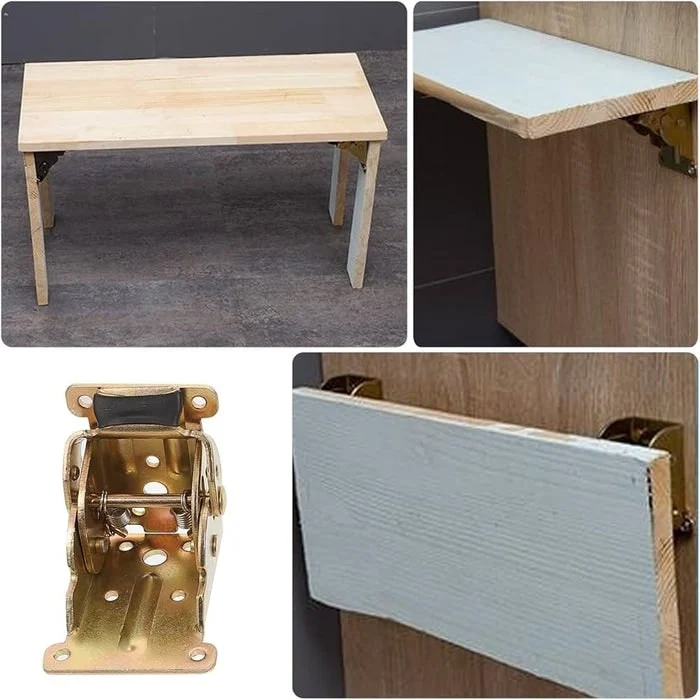 Klappscharnier aus Stahl | Klappconsole für Tisch & Schrank (4 Stück) | KlappFix