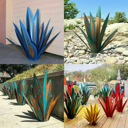 Metalen Agave Tuinbeeld – Weerbestendig Roestvrij Design voor Tuin & Terras