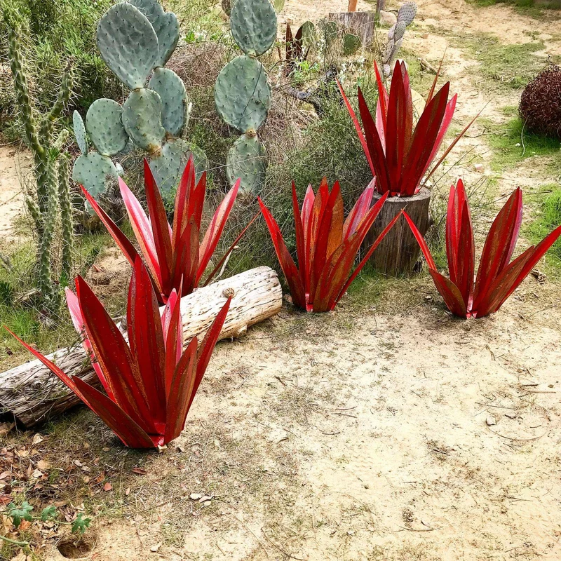 Metalen Agave Tuinbeeld – Weerbestendig Roestvrij Design voor Tuin & Terras