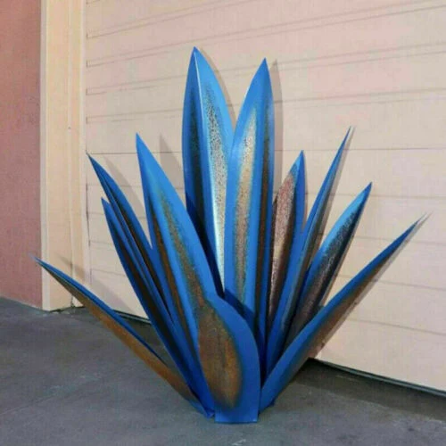 Metalen Agave Tuinbeeld – Weerbestendig Roestvrij Design voor Tuin & Terras