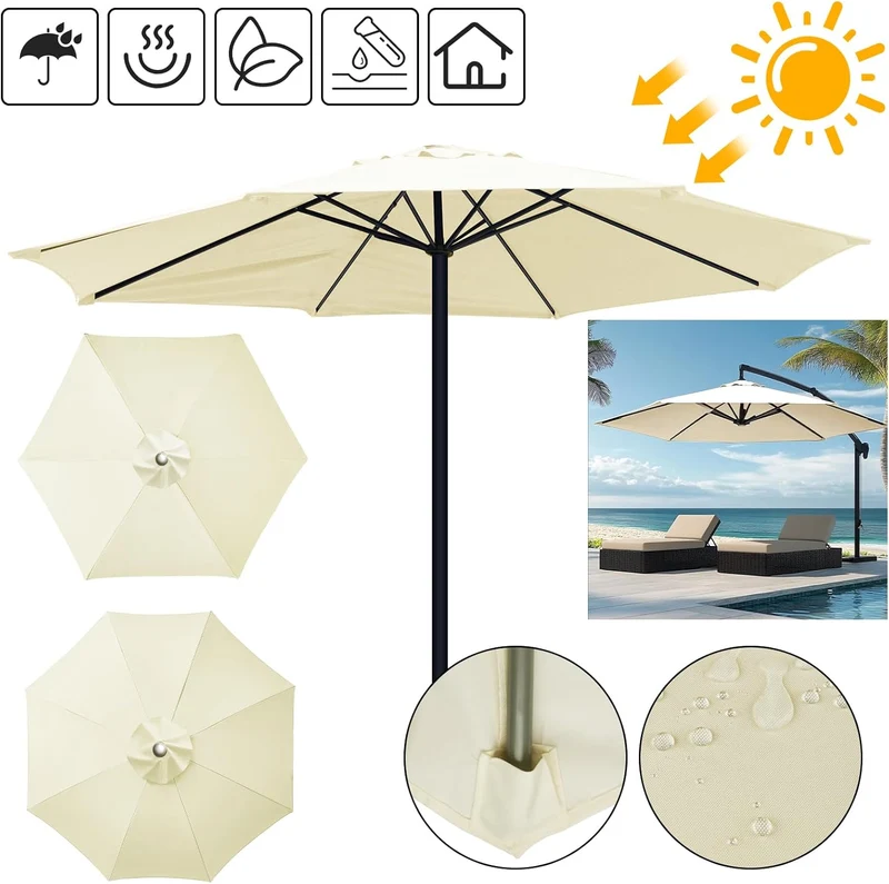 Vervangingshoes voor Parasol – Waterafstotend met Ventilatie voor 6/8 Spaken