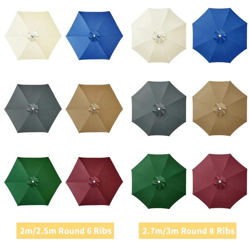 Vervangingshoes voor Parasol – Waterafstotend met Ventilatie voor 6/8 Spaken