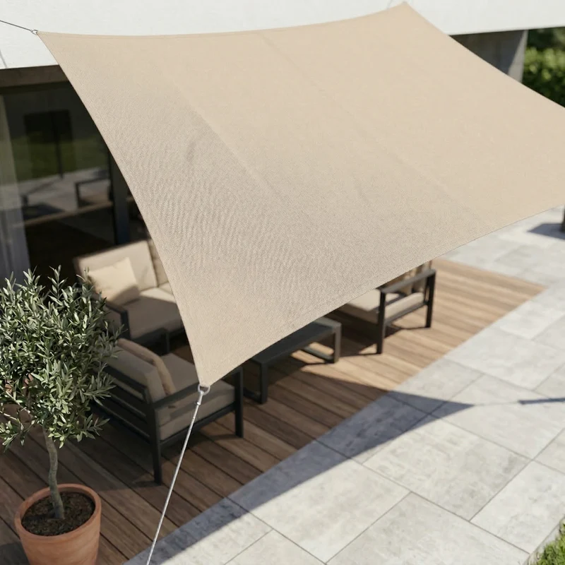 Schaduwdoek Waterdicht Rechthoek – UV-bescherming voor Tuin & Terras