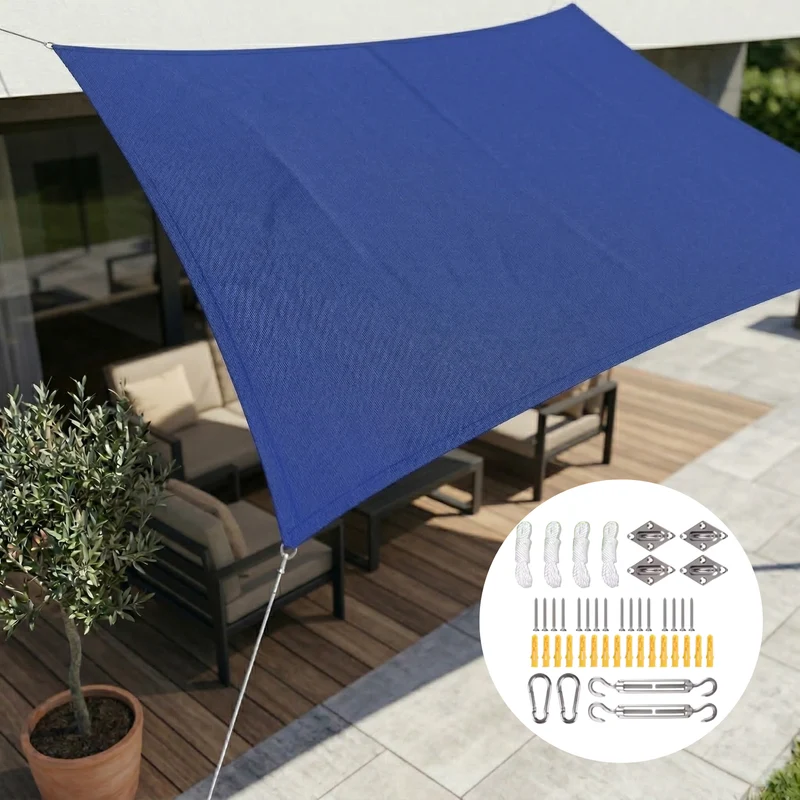 Schaduwdoek Waterdicht Rechthoek – UV-bescherming voor Tuin & Terras