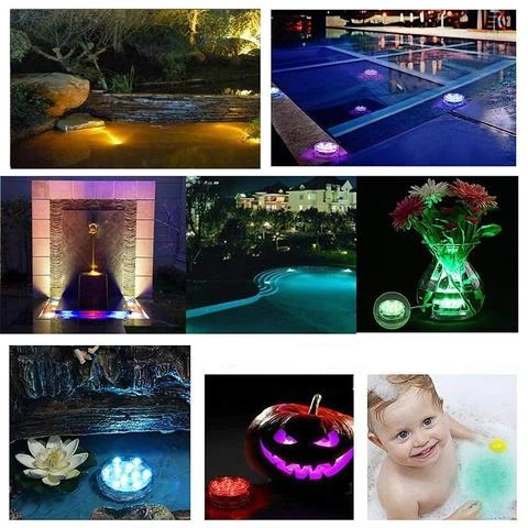 AquaGlow Waterdichte LED Verlichting – Oplaadbaar, Kleurrijk & Geschikt voor Vijver of Zwembad