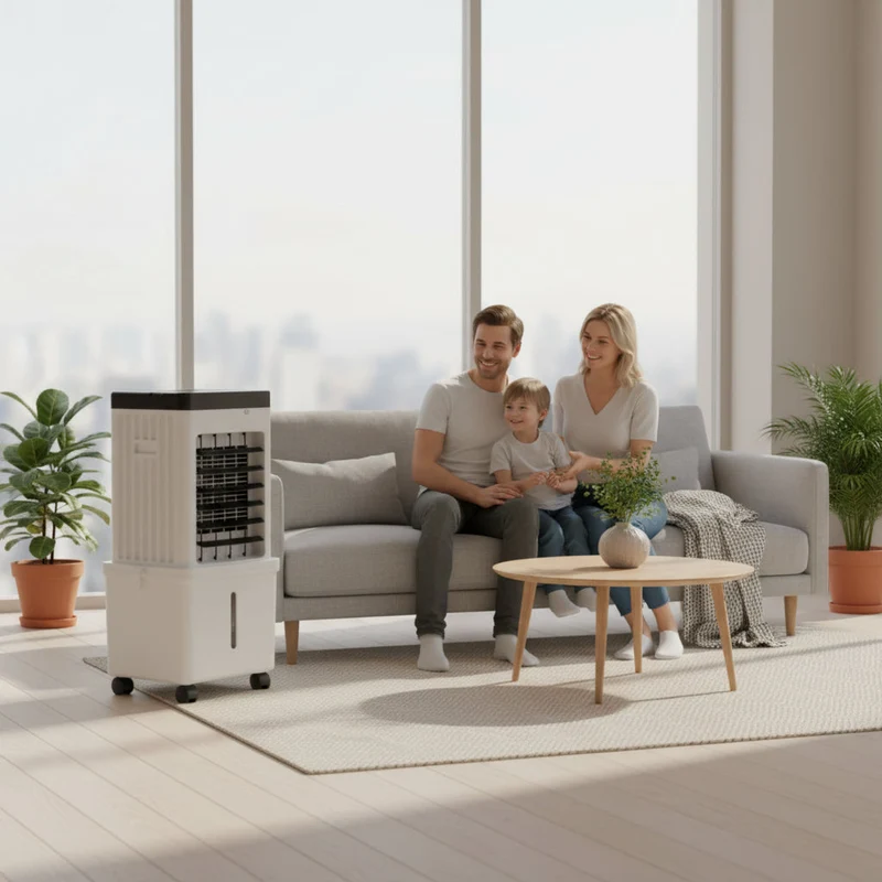 CoolMax – Mobiele Luchtkoeler – Flexibele 3-in-1 Verfrissing voor Thuis