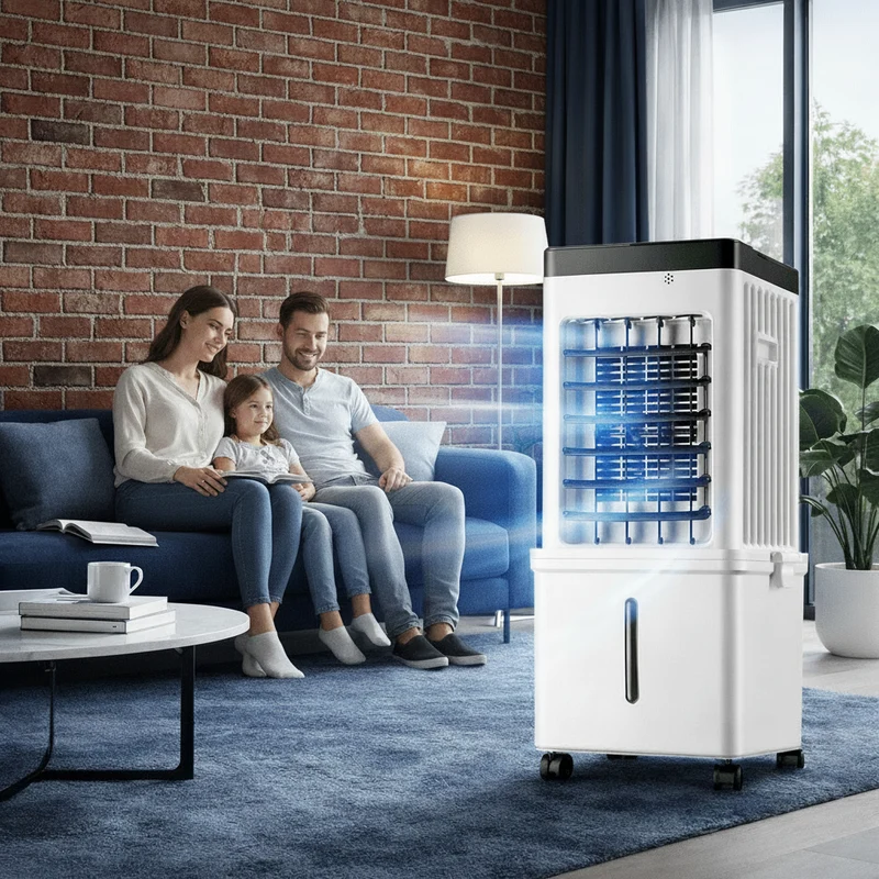 CoolMax – Mobiele Luchtkoeler – Flexibele 3-in-1 Verfrissing voor Thuis